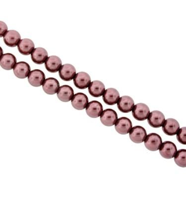 Glass Pearls - Light Brown - 4mm, 6mm, 8mm - Riverside Beads