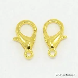 Lobster Clasp – Gold Plated - 12mm