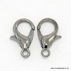 Lobster Clasp – Gunmetal - 10mm