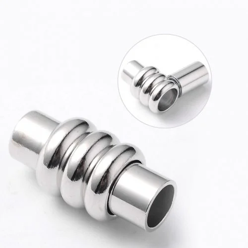5mm Silver Kumihimo Magnetic Clasp