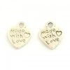 Made With Love Heart Charms - Riverside Beads