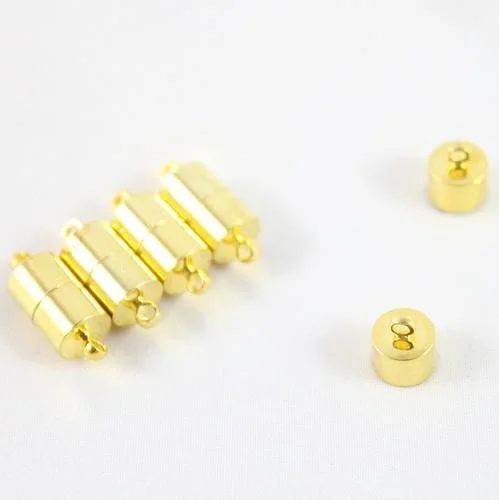 6x16mm Gold Magnetic Barrel Clasp