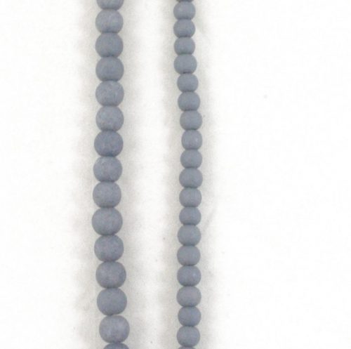 Stone Effect Glass Beads 6mm and 8mm - Grey - Riverside Beads