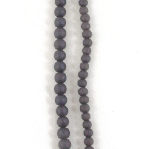 Stone Effect Glass Beads 6mm and 8mm - Chocolate - Riverside Beads