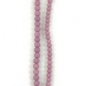 Stone Effect Glass Beads 6mm and 8mm - Dusky Pink - Riverside Beads