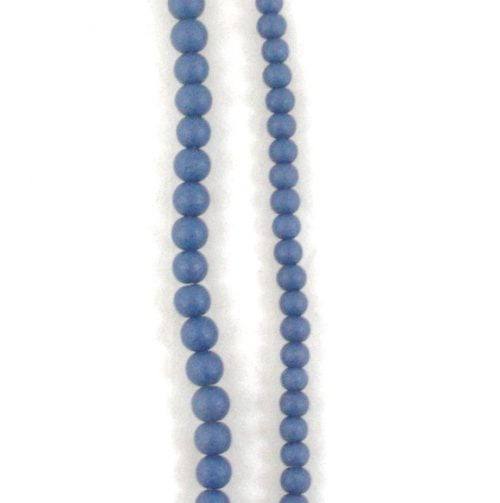 Stone Effect Glass Beads 6mm and 8mm - Navy - Riverside Beads