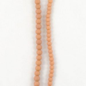 Stone Effect Glass Beads 6mm and 8mm - Orange - Riverside Beads