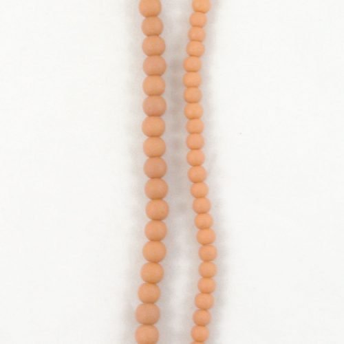 Stone Effect Glass Beads 6mm and 8mm - Orange - Riverside Beads