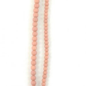 Stone Effect Glass Beads 6mm and 8mm - Pale Orange - Riverside Beads