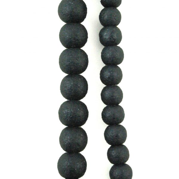 Stone Effect Beads Black - Riverside Beads