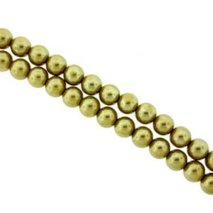 Glass Pearls - Olive Green - 3mm, 4mm, 6mm, 8mm - Riverside Beads