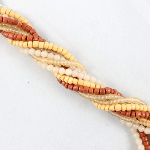 Glass and Seed Bead Strands - Ombre Sunset - Image 2