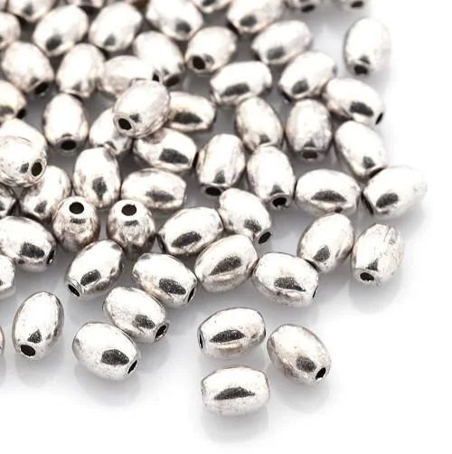 Barrel Spacer Beads – Silver