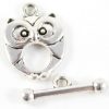 Silver Owl Toggle Clasp - Riverside Beads
