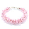 Pink Crystal Kumihimo Bracelet - Riverside Beads