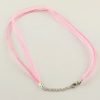 Ribbon Cord Necklace Pink - Riverside Beads