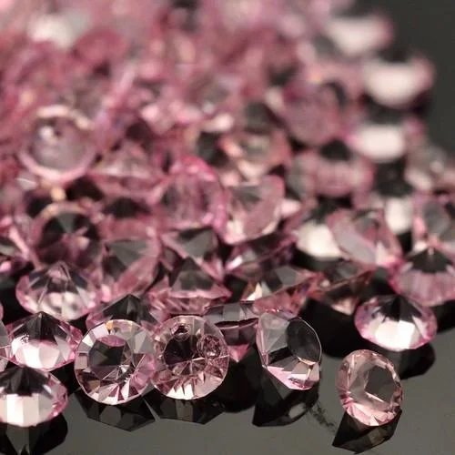 Acrylic Filler Beads - Pink
