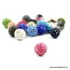 Pink Crystal Clay Beads - Riverside Beads