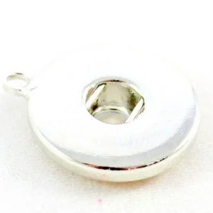 Popper Single Holed - Silver - Riverside Beads