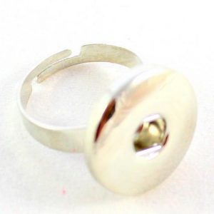 Popper Adjustable Ring - Silver - Riverside Beads