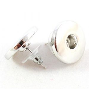 Popper Stud Earrings - Silver - Riverside Beads