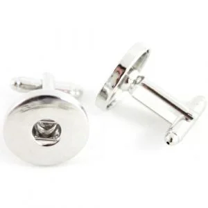 Popper Cuff Links - Silver - Riverside Beads