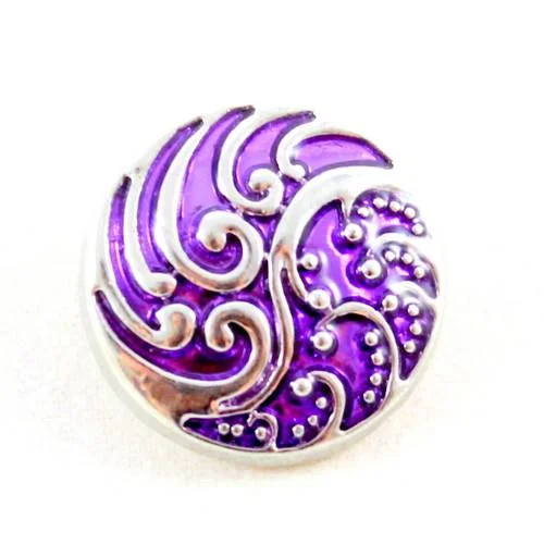 Popper Charm Colour Swirl - Purple