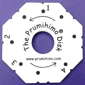 Prumihimo disk with instructions-riverside beads