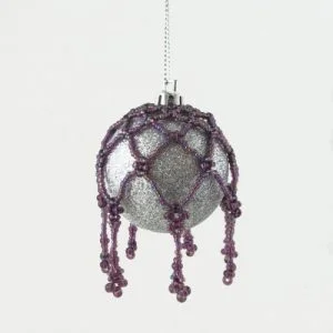 Beaded Bauble Net Purple - riverside beads
