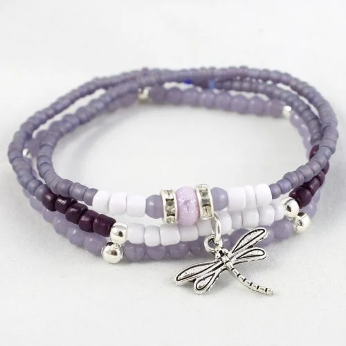 Boho Bracelet Collection Purple - Makes Up To 15 - Image 2