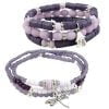 Boho Bracelet Collection Purple-riverside beads