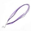 Ribbon Cord Necklace Purple - Riverside Beads