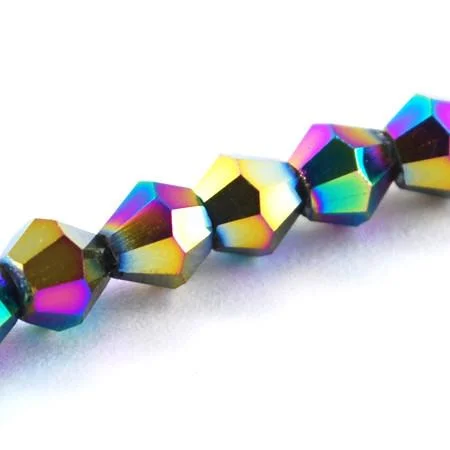 Crystal Bicone Bead - Purple Iris