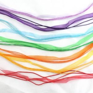 Rainbow Ribbon Cord Necklace - Riverside Beads