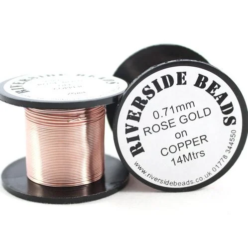 Copper Craft Wire - Rose Gold - Riverside Beads