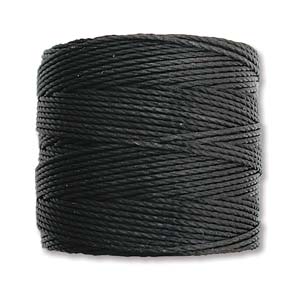 S-Lon Cord (T-210) - Black - Riverside Beads