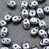 Czech SuperDuos - Gunmetal (Jet Hematite) - Riverside Beads