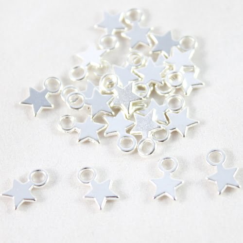 Star Charms - Silver Plated - Riverside Beads