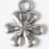 Six Petal Flower Charms - Silver Plated - Riverside Beads