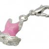 Pink Enamel Swimsuit Charm - Silver Plated - Riverside Beads