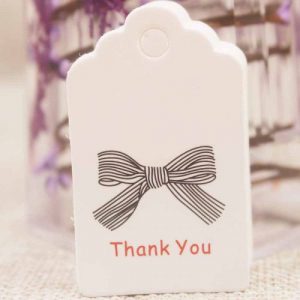 Thank you Bow Tags - 20pc - Riverside Beads