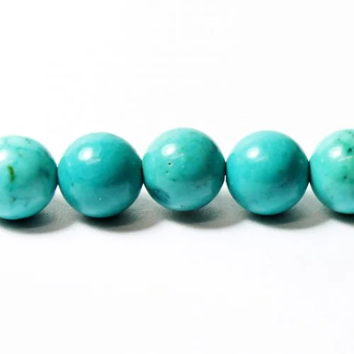 8mm Turquoise Howlite Beads - Riverside Beads
