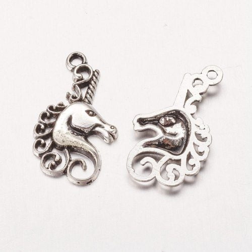 Unicorn Charms - Silver Plated - Riverside Beads
