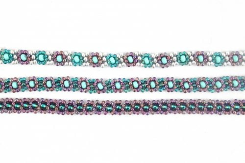 Daisy Chain Beadweaving Necklace - riverside beads