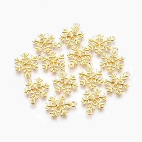 Snowflake Charms - Gold