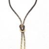 Gold Infinity Knot Beaded Necklace-riverside beads