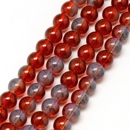 Marbled Glass Beads - Multi