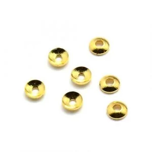 3mm Extra Small Bead Cap – Gold