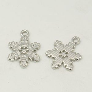 Snowflake Charms - Silver - Charms - Riverside Beads