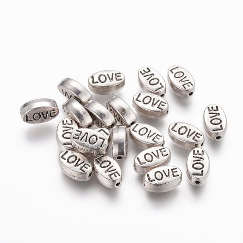Love Charm Beads Silver - Riverside Beads